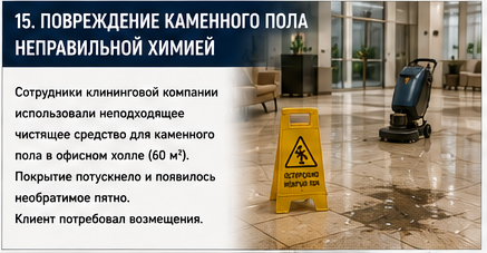 Клининг — Залив квартиры клиента при уборке — Вводные
