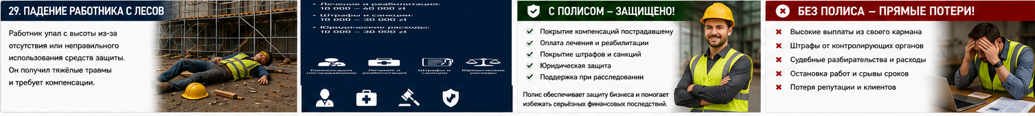 Строительство и ремонты — Несчастный случай на лесах — strip