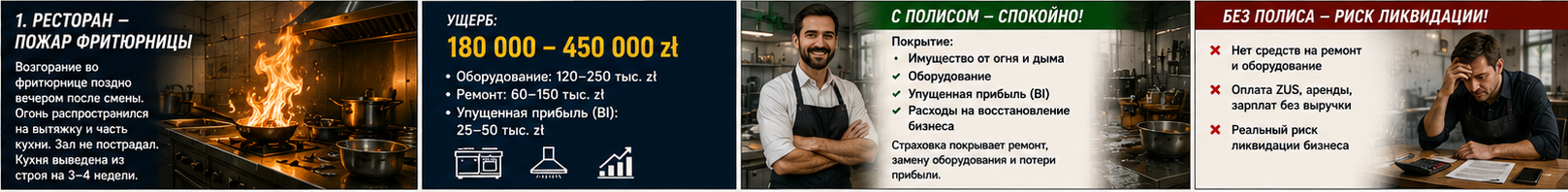 HoReCa — Пожар от фритюрницы в ресторане — strip