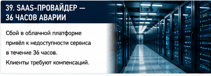 IT и технологии — Сбой у SaaS-провайдера — Вводные