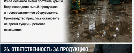 Производство — Утечка химикатов на территории завода — Вводные