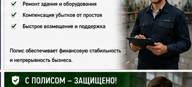 Производство — Утечка химикатов на территории завода — Со страховой защитой