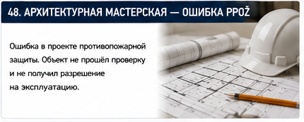 Профессиональные услуги — Ошибка по пожарным требованиям у архитекторов — Вводные