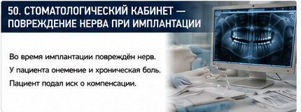 Профессиональные услуги — Повреждение нерва в стоматологии — Вводные