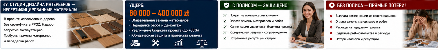 Профессиональные услуги — Несертифицированные материалы в дизайн-студии — strip