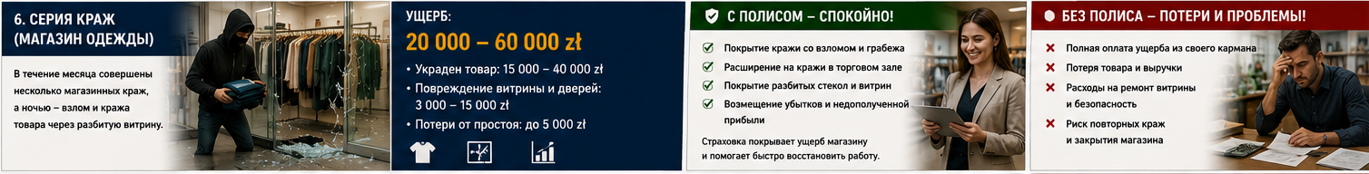 Розница и торговля — Кражи одежды в торговом центре — strip