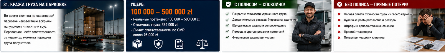 Транспорт и логистика — Кража груза у международного перевозчика — strip